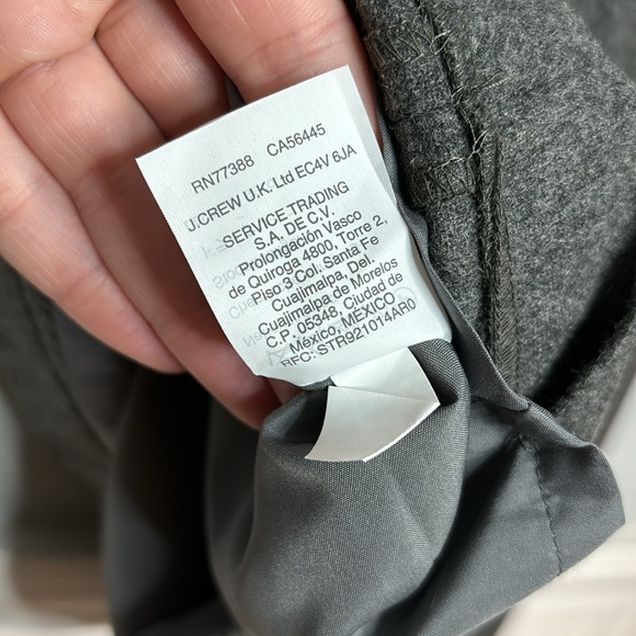 Madewell Wool Viscose Modal Grey Skirt with front pockets Size 6 - Picture 5 of 7